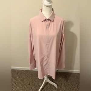 Mizzen + Main Pink Plaid Pattern Leeward Classic Button Down Shirt Size XL